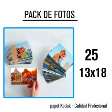 Impresión 25 fotos 13x18 labo