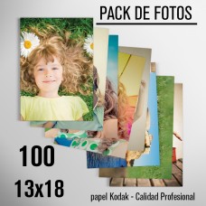 Impresión 100 fotos 13x18 labo