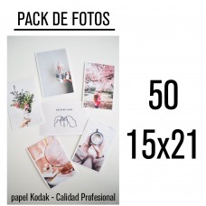 Impresión 50 fotos 15x21 labo
