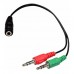 cable 3,5 a 2 plug 3.5