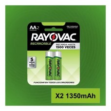 Pilas AA Rayovac rec 1350mAh